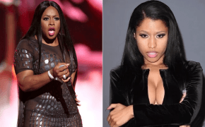 Remy Ma canta “Sheter” no Summer Jam enquanto exibe memes da Nicki Minaj no telão do evento
