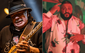 Carlos Santana presenteia DJ Khaled com linda guitarra pelo seu excelente trabalho em “Wild Thoughts”