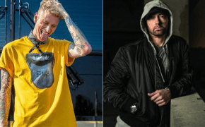 Machine Gun Kelly estoura garrafa de champange em resposta ao ataque do Eminem no álbum “Kamikaze”