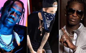 Faixa “Maria I’m Drunk” do Travis Scott com Justin Bieber e Young Thug está oficialmente de volta às plataformas de streaming