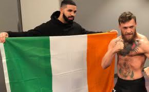 Drake mostra apoio ao Conor McGregor em evento de pesagem para grande luta do seu retorno ao UFC