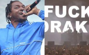Mensagem: “f*ck Drake” aparece em telão de show do Pusha T no Camp Flog Gnaw e rapper se pronuncia