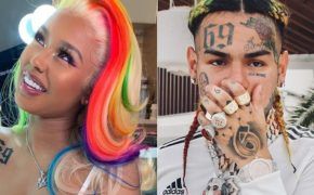 Nova namorada do 6ix9ine aparece de cabelo colorido e tatuagem “69” em homenagem ao rapper