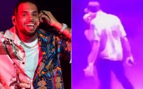Chris Brown é beijado por sua dançarina durante show da Indigo Tour