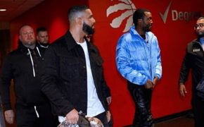 Drake e Meek Mill se reconectam no jogo do Toronto Raptors e Philadelphia 76ers pela NBA
