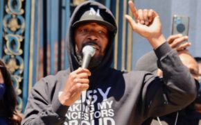 Jamie Foxx discursa durante ato em San Francisco por justiça contra recorrentes casos de brutalidade policial contra negros nos U.S.A