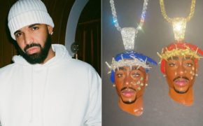 Drake compra novas correntes de diamantes com 2pac retratado como Jesus Crip e Blood