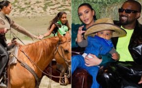 Kim Kardashian divulga fotos do aniversário de 7 anos da sua filha North West com Kanye West