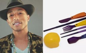Pharrell Williams lança kit de talheres feitos de CD’s reciclados
