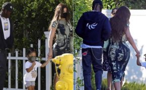 Travis Scott e Kylie Jenner reaparecem juntos em passeio com sua filha Stormi
