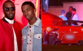 King Combs, filho do Diddy, se envolve em acidente e tem Ferrari destroçada