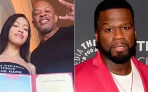 50 Cent é atacado pela filha do Dr. Dre após comentário sobre sua família