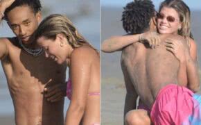 Jaden Smith é flagrado em clima íntimo com filha do Lionel Richie na praia