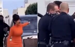 Cardi B aparece gritando com policiais em novo vídeo do Offset sendo detido