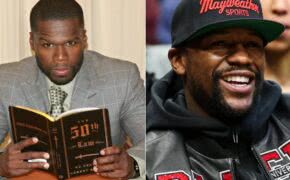 50 Cent diz que luta com Floyd Mayweather está cancelada porque ele não consegue ler 2 parágrafos de livro ao vivo