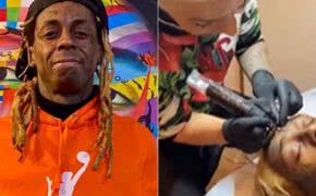 Lil Wayne faz nova tatuagem no rosto